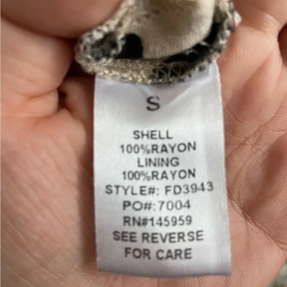 Urban outfitters Dress Forum Spotted Cowl Neck Slip leopard maxi Dress raton S - Picture 10 of 12